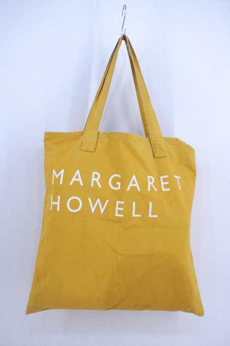 MARGARET HOWELL (マーガレットハウエル) ロゴプリント コットントートバッグ メンズ バッグ