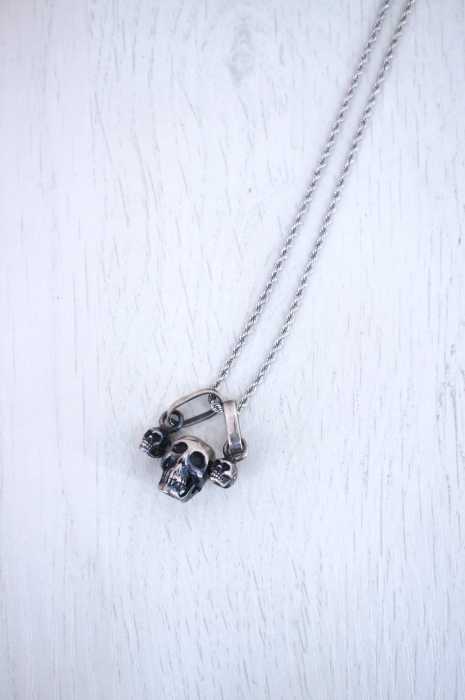 USED古着 （ユーズドフルギ） シルバー925 スカルデザインシルバー  