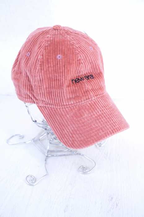 NEW ERA (ニューエラ) ロゴ刺繍コーデュロイ6パネルキャップ メンズ 帽子
