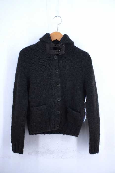 RALPH LAUREN （ラルフローレン） ネックレザーストラップローゲージニットカーディガン レディース トップス