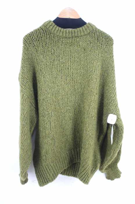ZARA KNIT(ザラニット) ボリュームスリーブオーバーサイズローゲージニット レディース トップス