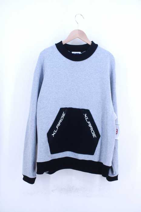 X-LARGE（エクストララージ） ZIPPED POCKET PULLOVER MOCKNECK SWEAT メンズ トップス