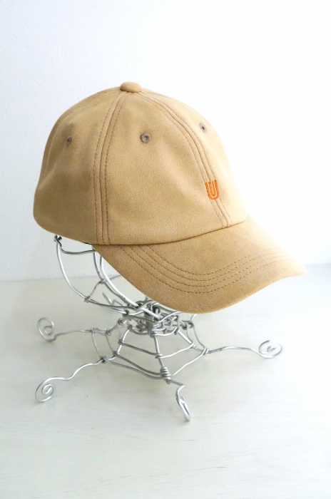 UNIVERSAL OVERALL (ユニバーサルオーバーオール) U刺繍フェイクスウェード6パネルキャップ メンズ 帽子