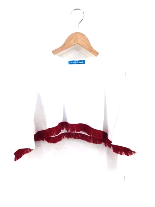Les Briqua braque（レブリカブラック） フリンジ クルーネックTシャツ レディース トップス