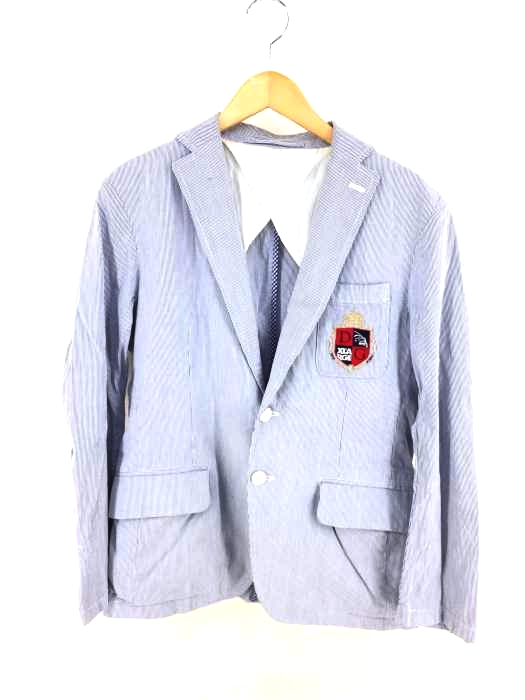 The DUFFER of ST.GEORGE（ザダファーオブセントジョージ） 10SS ヒッコリー ワッペン付き2Bテーラードジャケット メンズ アウター