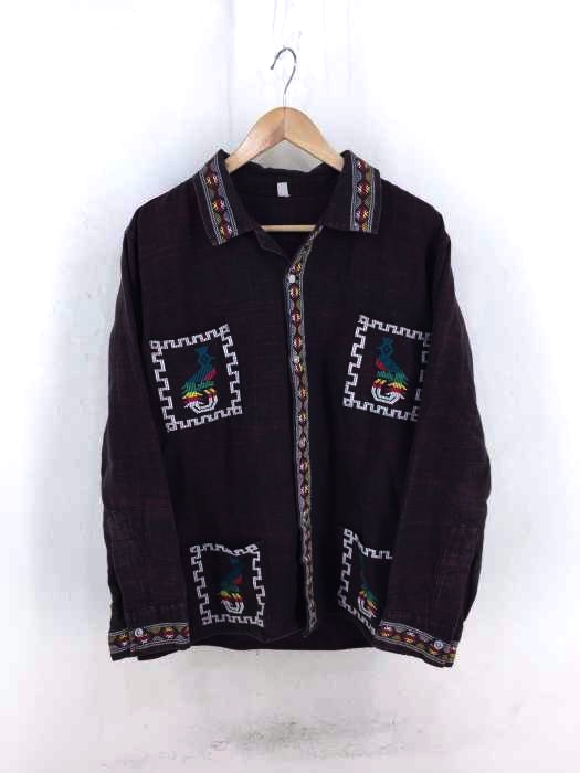 USED古着（ユーズドフルギ） 刺繍シャツ メンズ トップス