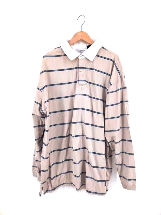 IZOD（アイゾッド） ボーダー柄 ラガーシャツ メンズ トップス