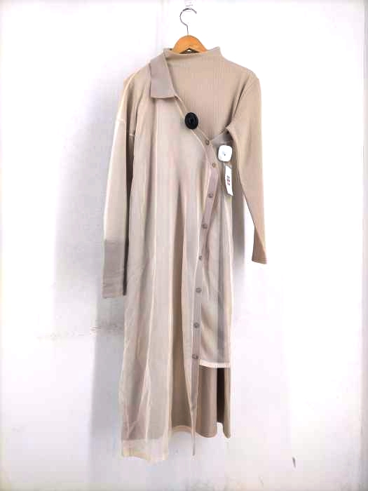 AMERI（アメリ） ELABORATE KNIT DRESS レイヤードリブニットドレス レディース ワンピース
