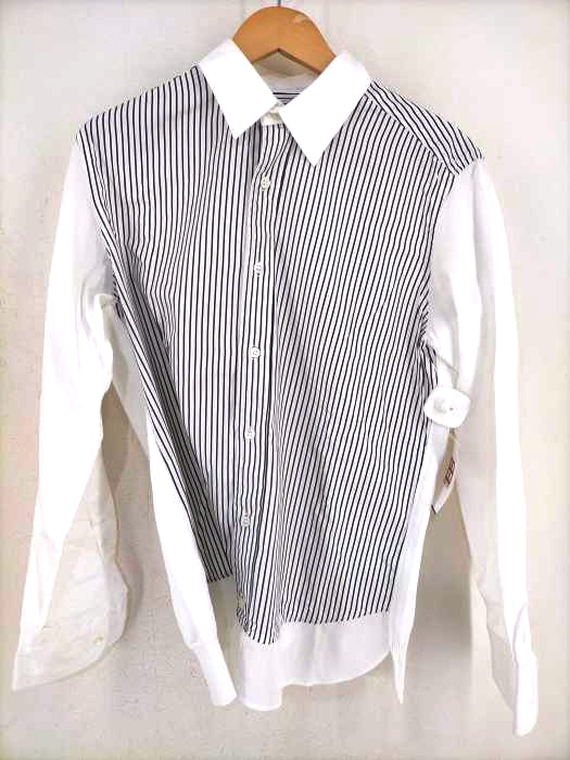 TSUMORI CHISATO（ツモリチサト） 鹿の子切替ストライプクレリックシャツ レディース トップス