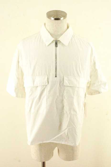 lot holon (ロットホロン) ハーフジップコットンシャツ メンズ トップス
