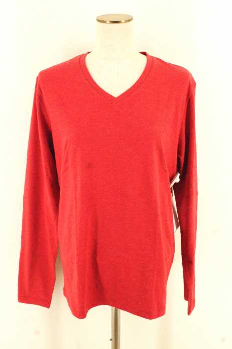 JUNRed （ジュンレッド） VネックロングTシャツ レディース トップス