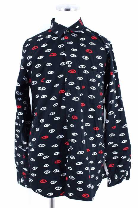 BLACK COMME des GARCONS （ブラックコムデギャルソン） AD2015 総柄ボタンシャツ メンズ トップス