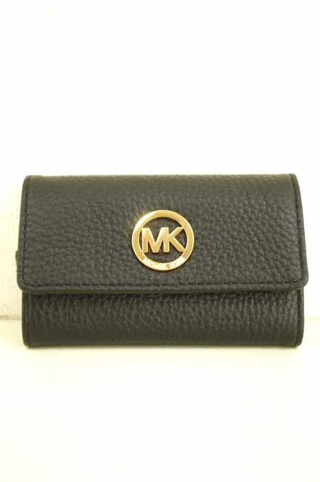 Michael Kors （マイケルコース） メタルロゴ　型押しレザーキーケース レディース 財布・ケース