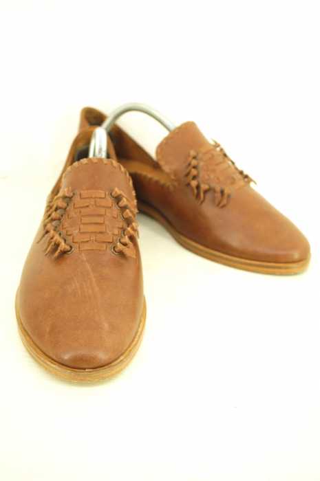 TOGA VIRILIS （トーガビリリース） Woven Detail Loafers 編み込みレザーブレーントゥシューズ メンズ シューズ