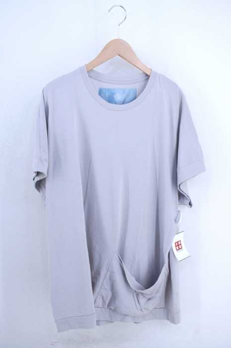 Dulcamara(ドゥルカマラ) コットン天竺ビッグポケットワイドドルマンTシャツ メンズ トップス