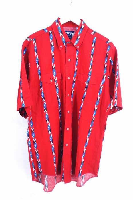 Wrangler （ラングラー） 80S チマヨ柄 ボタンダウンシャツ メンズ トップス