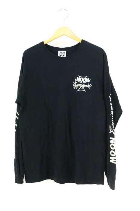 MOON Equipped(ムーンイクイップド) 袖プリントロングスリーブTシャツ メンズ トップス