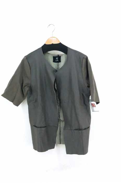bukht（ブフト） ハーフスリーブラムレザーシャツ メンズ トップス