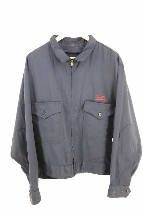 USED古着  （ユーズドフルギ） 50〜60S MR.2PLY FORT LUPTON FIRE DEPT チェーンステッチ刺繍ワークジャケット メンズ アウター