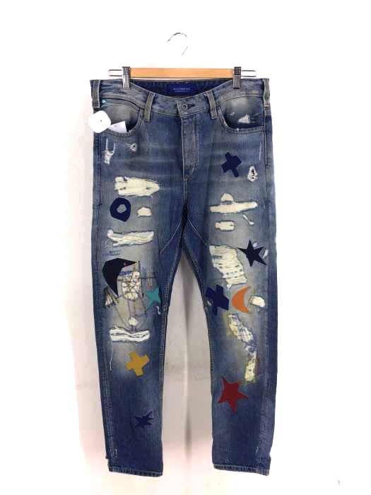 SCOTCH&SODA(スコッチアンドソーダ) リペア加工デニムパンツ メンズ パンツ