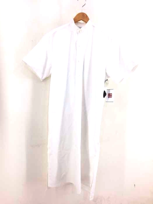 HYKE（ハイク） 18ss スタンドカラー 半袖シャツワンピース レディース ワンピース