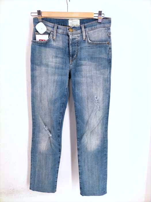 CURRENT/ELLIOT（カレントエリオット） ダメージ加工スキニーデニム レディース パンツ