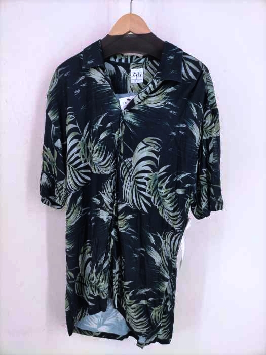 ZARA(ザラ) レーヨン開襟シャツ メンズ トップス