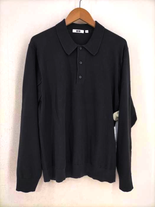 UNIQLO U（ユニクロユー） 長袖ニットポロシャツ メンズ トップス
