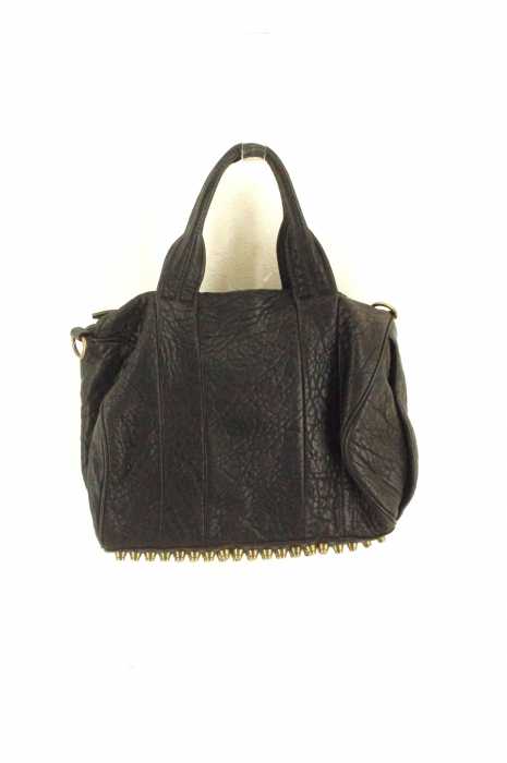 Alexander Wang （アレキサンダーワン） 底スタッズ型押しレザーハンドバッグ レディース バッグ