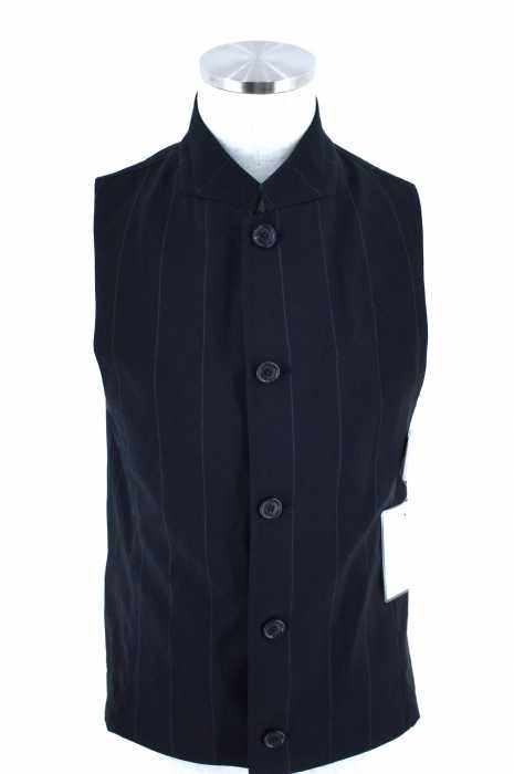 KRISVANASSCHE （クリスヴァンアッシュ） ストライプ柄ウールベスト メンズ トップス