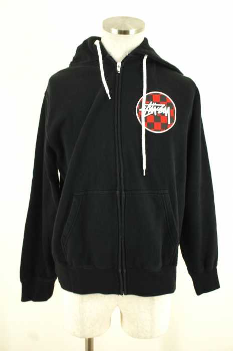 STUSSY (ステューシー) ロゴワッペンジップアップパーカー メンズ トップス