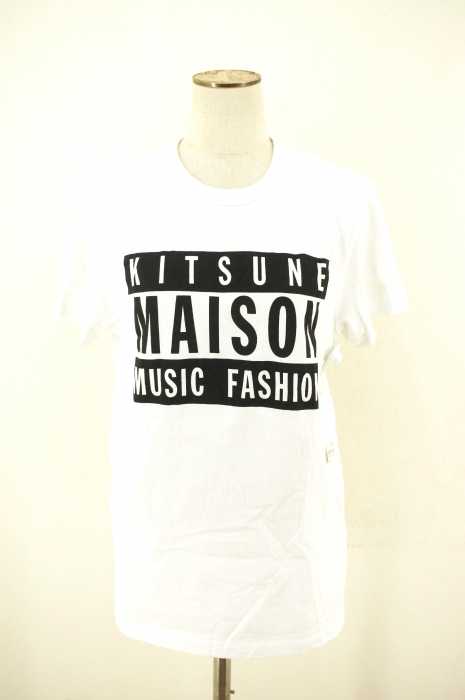 maison kitsune （メゾンキツネ） THE HYSTERICAL ADVISORY ISSUE ロゴTシャツ レディース トップス