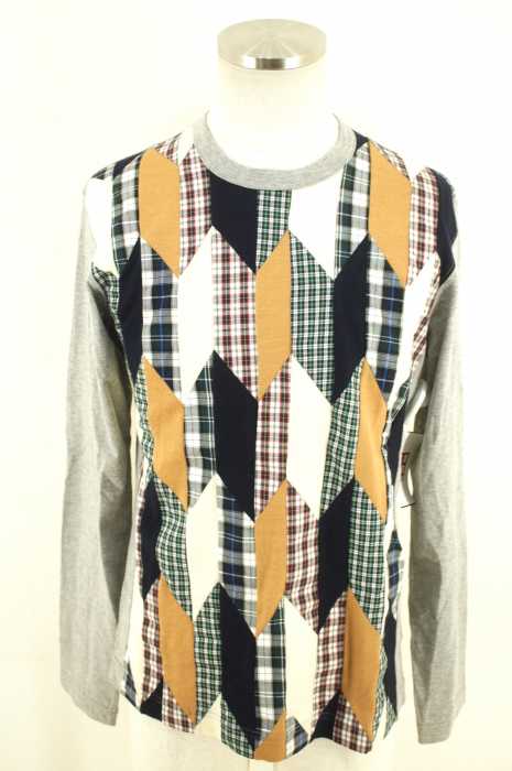 COMME des GARCONS HOMME （コムデギャルソンオム） AD2010 異素材切替長袖Tシャツ メンズ トップス