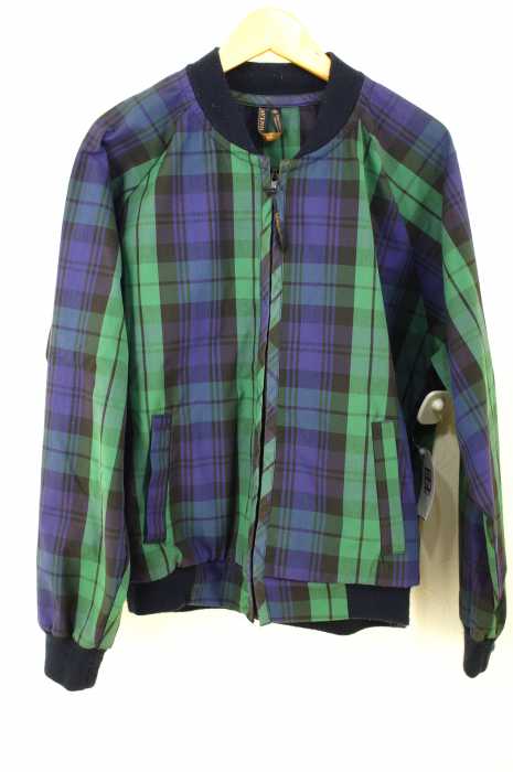 LAVENHAM (ラベンハム) チェック柄ジップアップブルゾン メンズ アウター