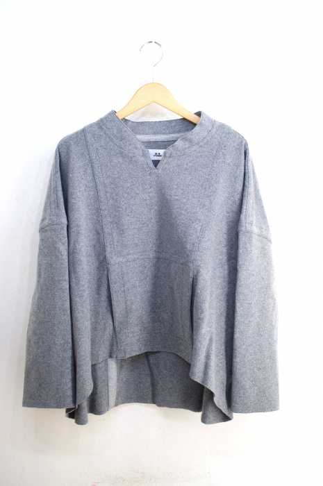 M/M ATTACHMENT(エムエムアタッチメント) カシミヤ混ストレッチフラノリバーシブルプルオーバー レディース トップス