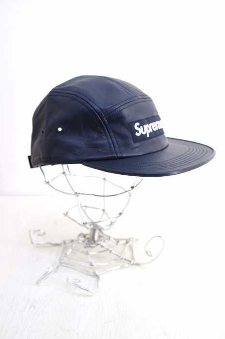 Supreme （シュプリーム） LEATHER CAMP CAP メンズ 帽子