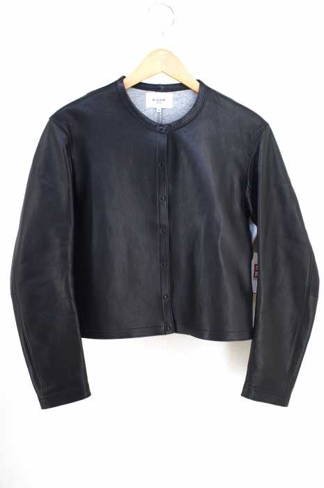 le glazik (ルグラジック) LAMB LEATHER SNAP JACKET ラムレザースナップジャケット レディース アウター