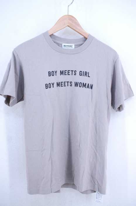 BEAMS BOY (ビームスボーイ) メッセージプリントTシャツ レディース トップス