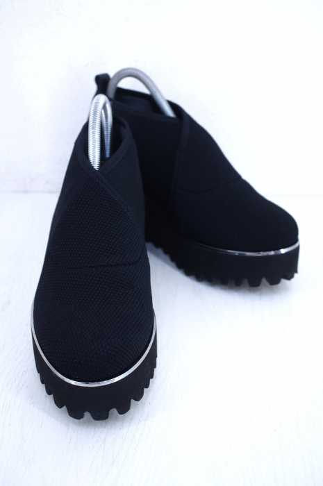 UNITED NUDE（ユナイテッドヌード） Fold Casual Black Knit レディース シューズ