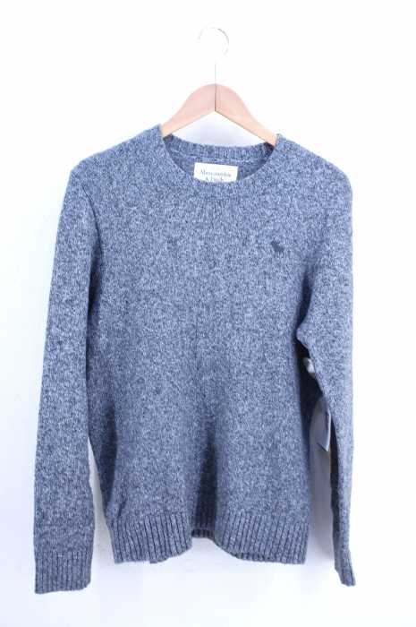 Abercrombie & Fitch（アバクロンビーアンドフィッチ） ロゴ刺繍ニット メンズ トップス