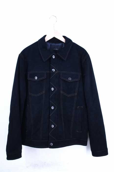 ZARA（ザラ） 裏キルティングフェイクスウェードトラッカージャケット メンズ アウター
