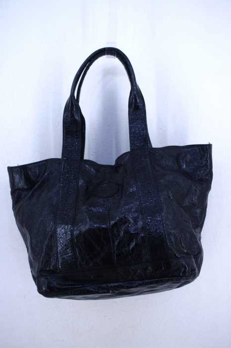 VERA PELLE（ベラペレ） パテントレザーシワ加工トートバッグ レディース バッグ