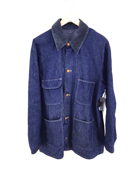 Used古着 ユーズドフルギ 70s 襟コーデュロイ デニムカバーオール メンズ アウター ブランド古着買取販売バズストア