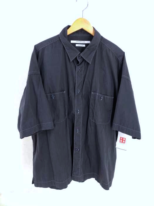 JOURNAL STANDARD TRISECT2（ジャーナルスタンダードトライセクトツー） WORK DYE FAT  ビックショートスリーブステッチシャツ メンズ トップス
