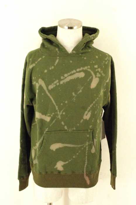 BUZZ RICKSONS × BEAMS （バズリクソンズ × ビームス） 16SS ブリーチ加工プルオーバーパーカー メンズ トップス