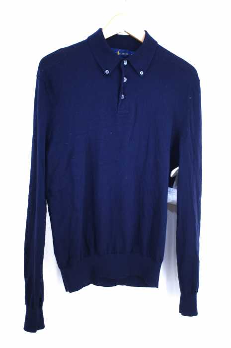 RALPH LAUREN （ラルフローレン） L/Sウールニットポロシャツ メンズ トップス