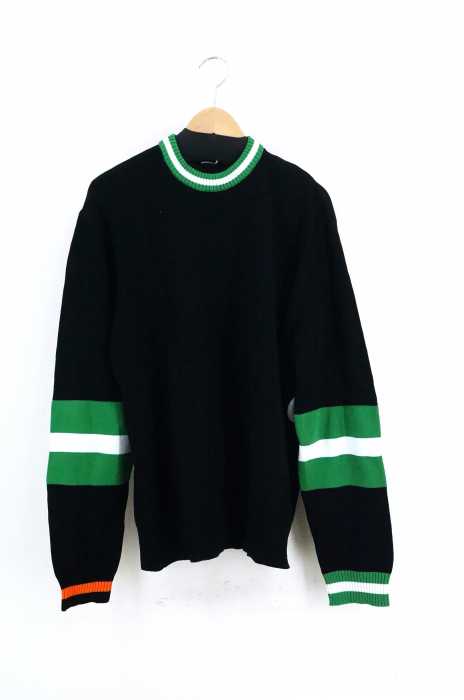 DIESEL (ディーゼル) K-TAGE PULLOVER リブボーダークルーネックニット メンズ トップス