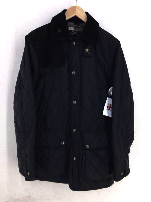 POLO RALPH LAUREN(ポロラルフローレン) スウェードショルダーパッチ キルティングハーフコート メンズ アウター