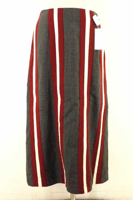 tricot COMME des GARCONS （トリココムデギャルソン） AD2000　ライン入りウールロングスカート レディース スカート