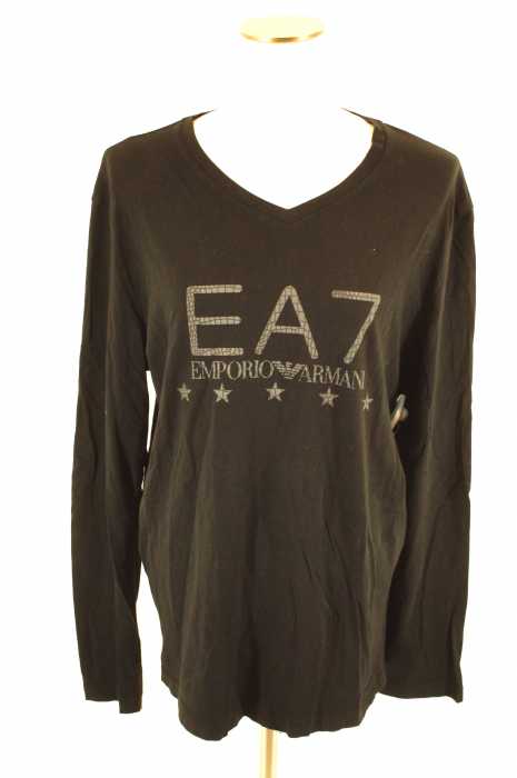 EA7 ARMANI (アルマーニ) Vネックプリントカットソー メンズ トップス